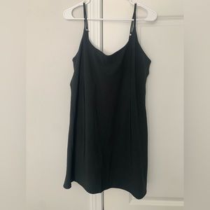 Black Skort dress (Traveler Mini Dress) from Abercrombie and Fitch.